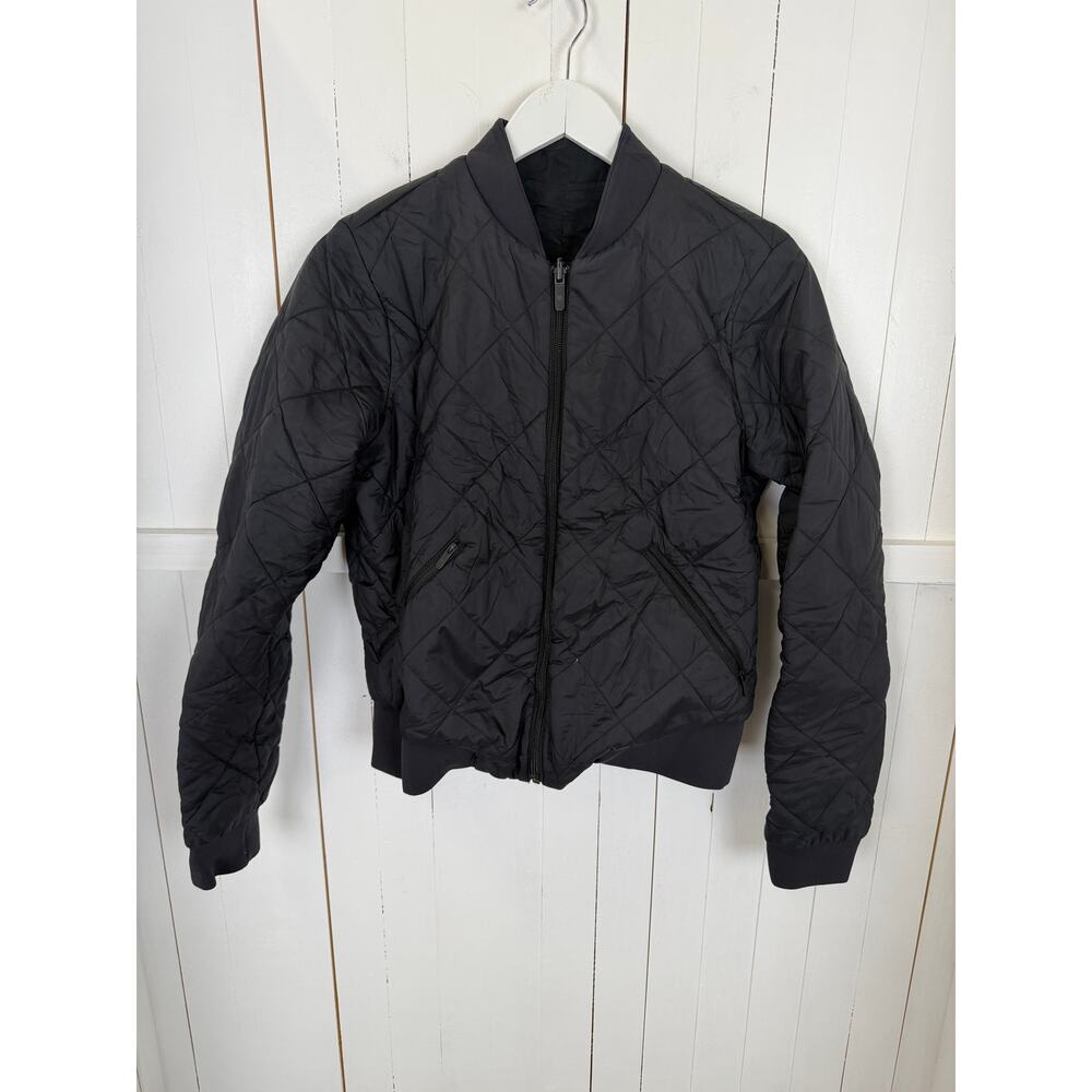 lululemon athletica Black Quilted Bomber Jacket